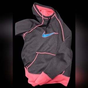Nike Therma-Fit Black and Pink Hoodie. Size Large